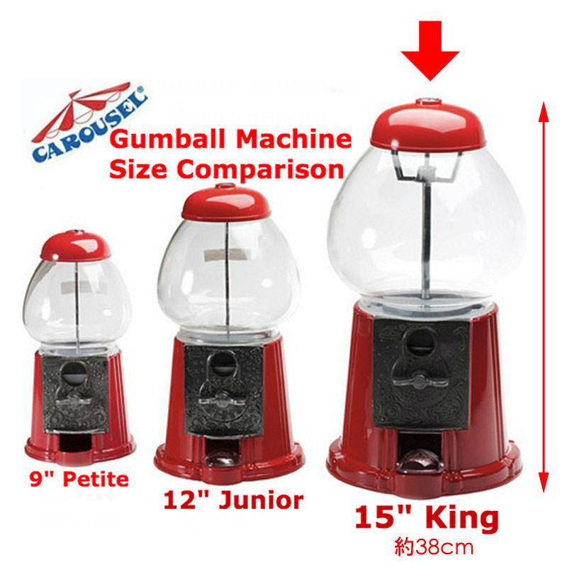 ガム ガチャガチャ フォード社製キャローセル キングガムボールマシーンバンク w/スタンド 15インチスタンド付きモデル Caro | ブランド登録なし | 03