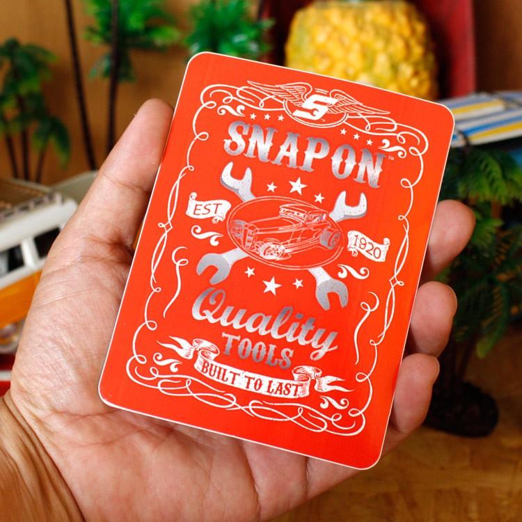 Snap-on ステッカー 車 かっこいい スナップオン 赤四角 Quality Tools