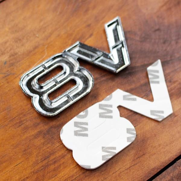 3D エンブレムステッカー 「V8」 カーアクセサリー 立体ステッカー クルマ アメリカ雑貨 アメリカン雑貨 | ブランド登録なし | 02