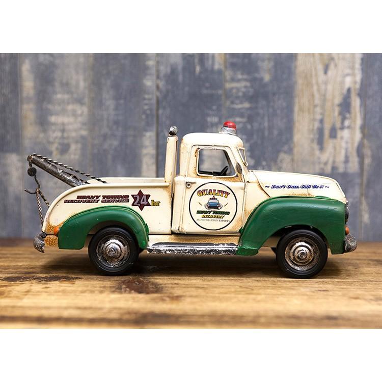 ブリキオブジェ ヴィンテージカー レッカー車 1704E-6348 レトロ