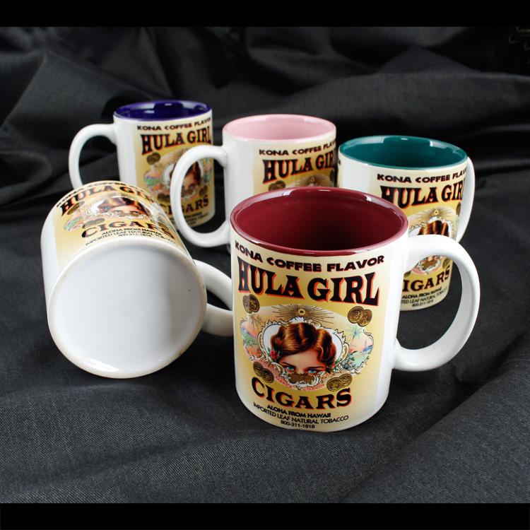 陶器製 マグカップ フラガール・コーヒー (グリーン) ハワイ 陶器製 マグカップ フラガール・コーヒー (グリーン) ハワイ
