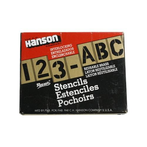 C.H.HANSON 真鍮製ステンシルプレート 45ピースセット （英数字セット