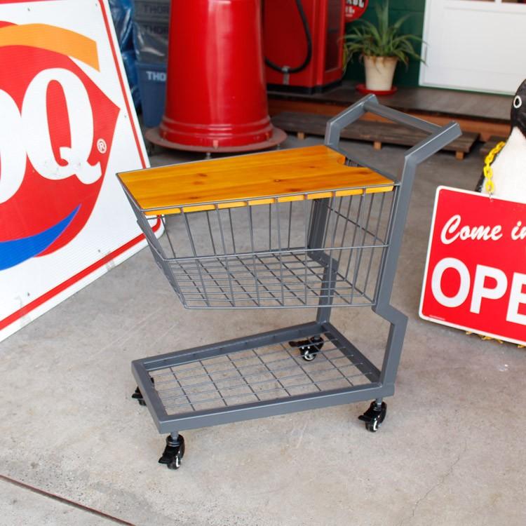 サイドテーブル おしゃれ ショッピングカート型 テーブル Pw 405 インテリア 収納 キャスター アメリカ雑貨 アメリカン雑貨 Az アメリカン雑貨colour Yahoo 店 通販 Yahoo ショッピング