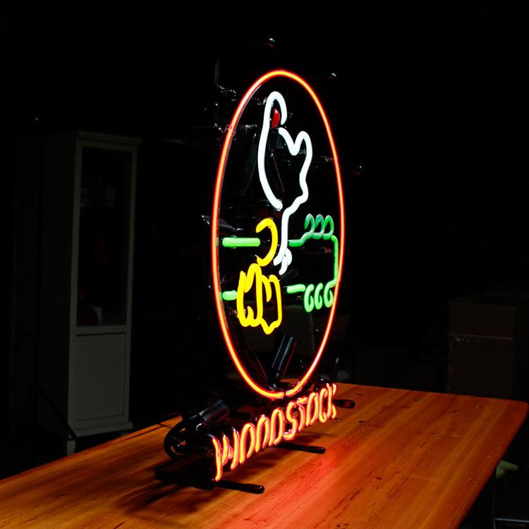 ネオンサイン WOOD STOCK ネオン管 照明 店舗装飾 インテリア ガレージ
