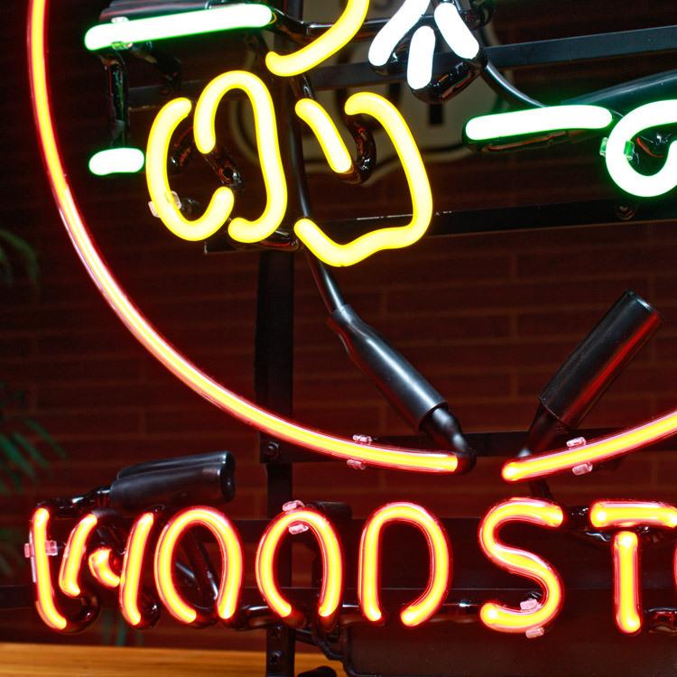ネオンサイン WOOD STOCK ネオン管 照明 店舗装飾 インテリア ガレージ