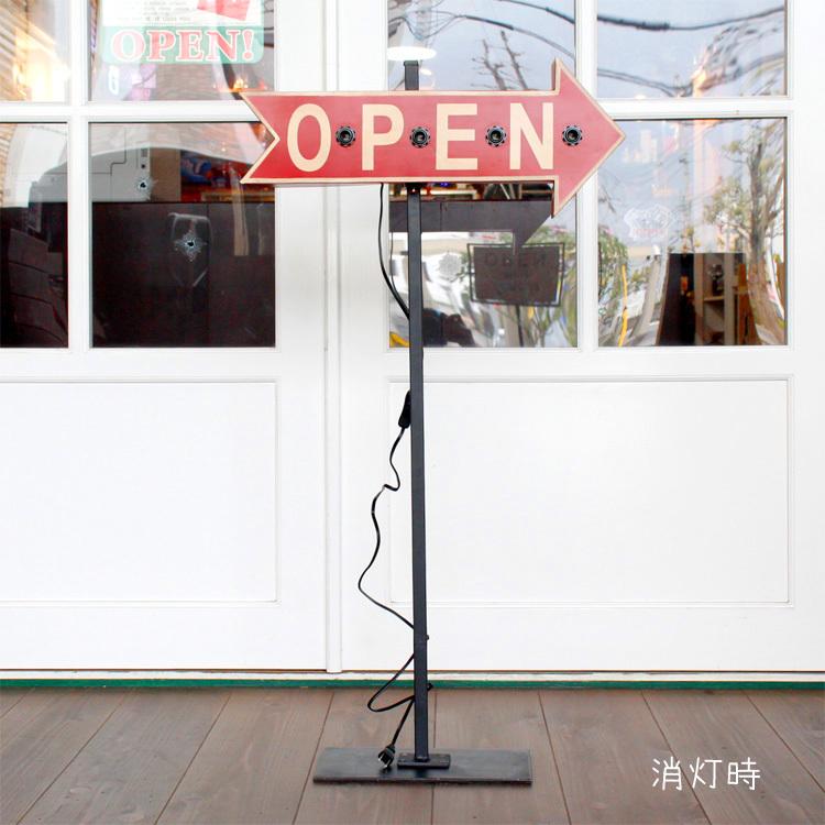 看板 アローサイン ウィズライト OPEN オープン ガレージ 高さ 看板 アローサイン ウィズライト OPEN オープン ガレージ 高さ