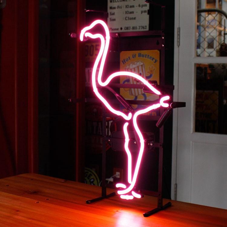 アメリカンネオンサイン PINK FLAMINGO 縦55×横34cm フラミンゴ ガレージ インテリア ネオン管 電飾 店舗装飾 | ブランド登録なし | 02