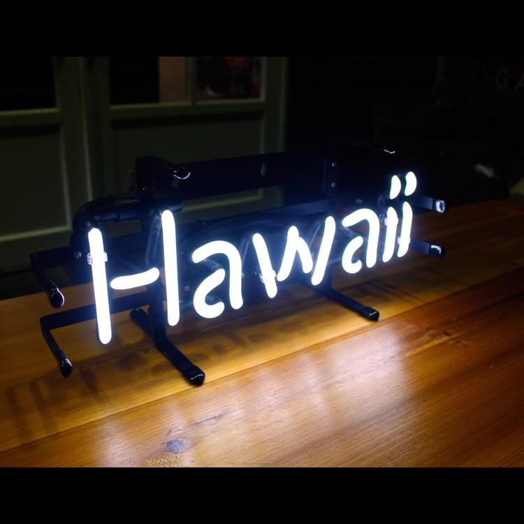 アメリカンネオンサイン HAWAII ハワイ 文字デザイン 縦17×横39cm ハワイアン インテリア ネオン管 ガレージ 店舗装 | ブランド登録なし | 04