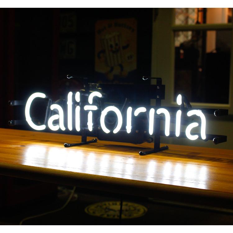 アメリカンネオンサイン CALIFORNIA カリフォルニア 文字デザイン 縦17×横53cm 西海岸 インテリア ガレージ ネオ | ブランド登録なし | 02