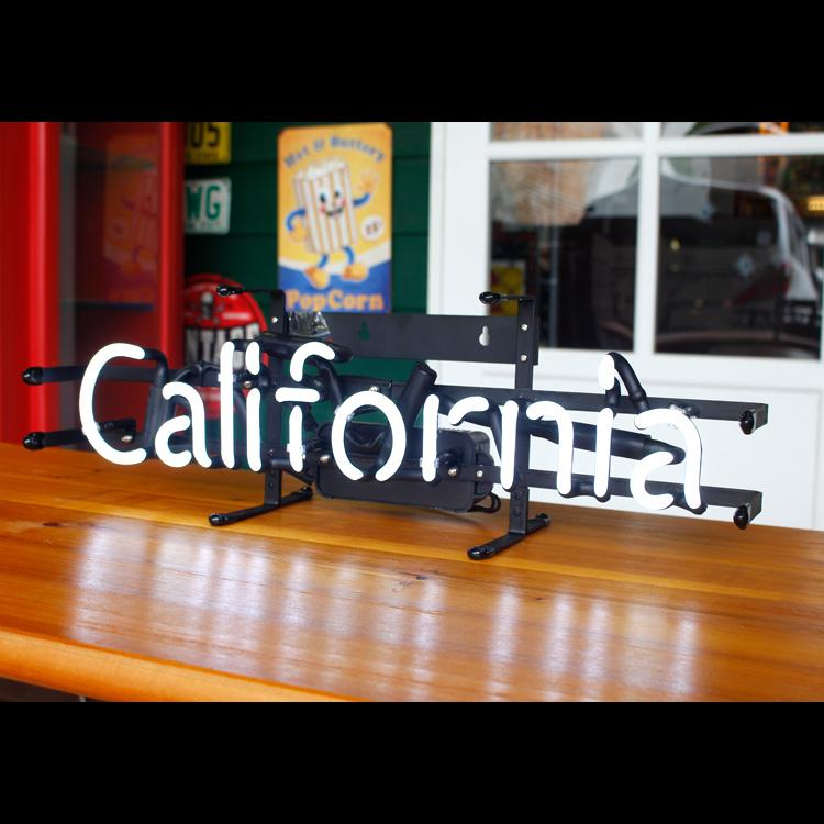 アメリカンネオンサイン CALIFORNIA カリフォルニア 文字デザイン 縦17×横53cm 西海岸 インテリア ガレージ ネオ | ブランド登録なし | 05