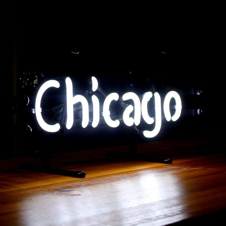 アメリカンネオンサイン Chicago シカゴ 文字デザイン 縦17 横39 5cm バー ガレージ インテリア ネオン管 電飾 店舗装飾 アメリカ雑貨 B アメリカン雑貨colour Yahoo 店 通販 Yahoo ショッピング
