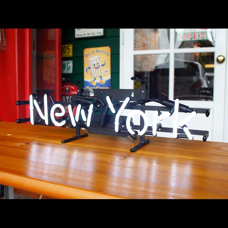 アメリカンネオンサイン New York ニューヨーク 文字デザイン 縦17×横54cm バー ガレージ インテリア ネオン管 電 | ブランド登録なし | 05