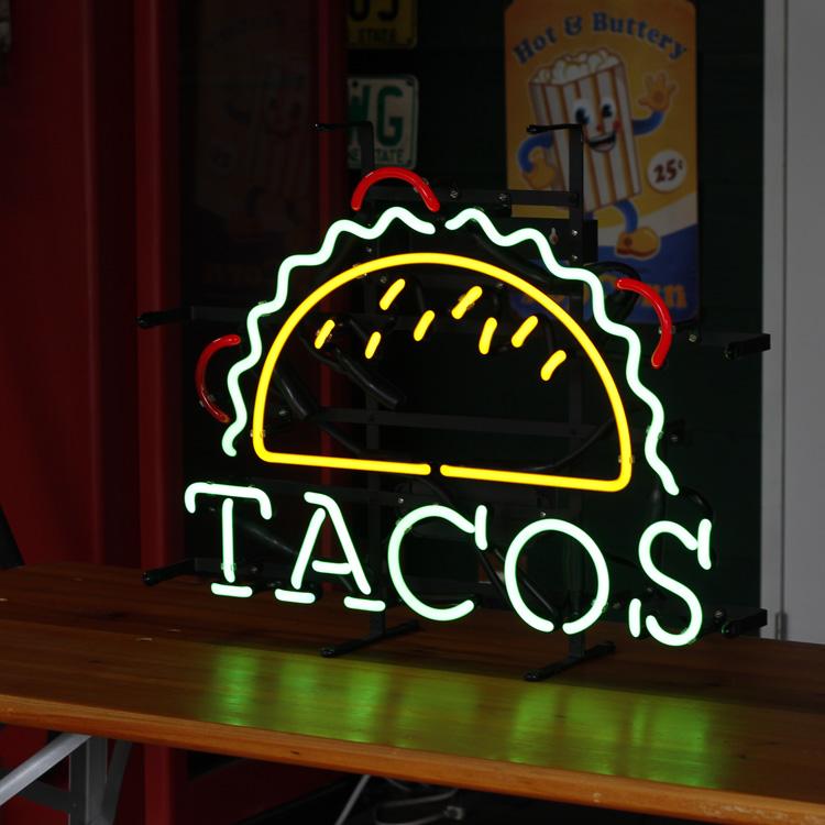 アメリカンネオンサイン TACOS タコス 縦45×横58cm 店舗装飾 インテリア レストラン メキシカン アメリカ雑貨 | ブランド登録なし | 02