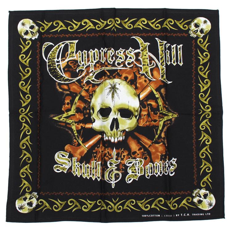 バンダナ ドクロ 大判 ロックバンダナ Cypress Hill サイプレス・ヒル
