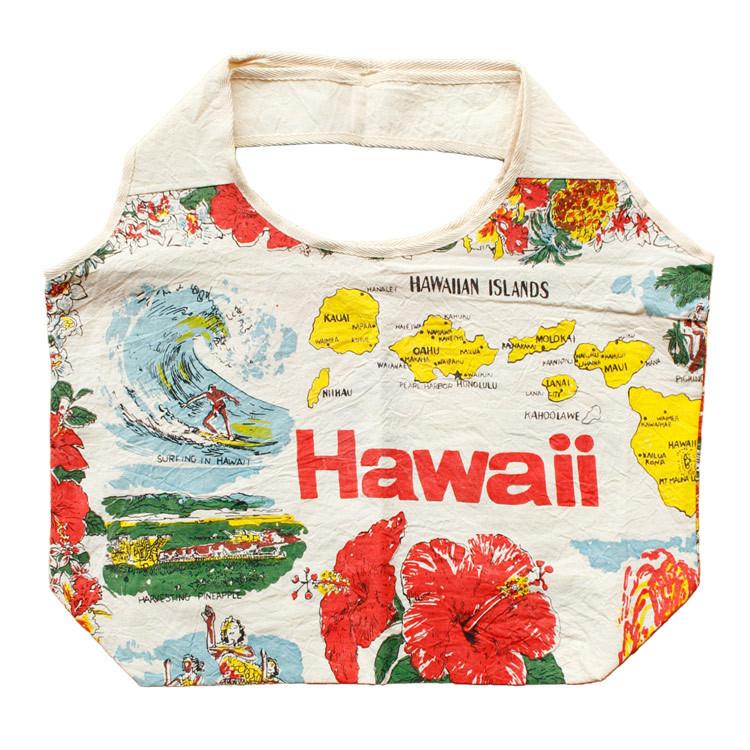 バッグ Jitta エコバッグ Lサイズ Pujt 1809 C ハワイヴィンテージデザイン 高さ35 幅51 奥行15cm 綿 コットン キャンバス地 買い物バッグ レトロ ハワイア D アメリカン雑貨colour Yahoo 店 通販 Yahoo ショッピング