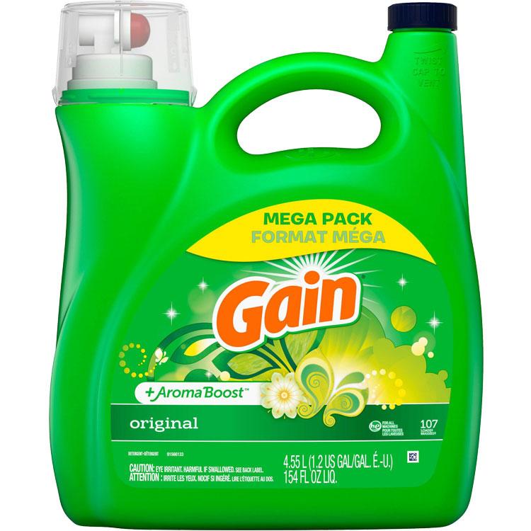 洗濯洗剤 大容量 正規輸入品 ゲイン オリジナル 4.55L 154oz 液体 P&G Gain 洗濯用洗剤 輸入洗剤 アメリカ製 | ゲイン
