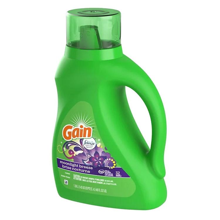洗濯洗剤 正規輸入品 ゲイン ムーンライトブリーズ 1.36L 1360ml 46oz 32回分 Gain  液体  P&amp;G アメ | ブランド登録なし | 10
