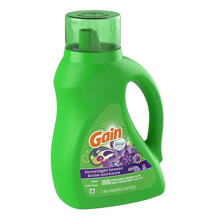 洗濯洗剤 正規輸入品 ゲイン ムーンライトブリーズ 1.36L 1360ml 46oz 32回分 Gain  液体  P&amp;G アメ | ブランド登録なし | 09