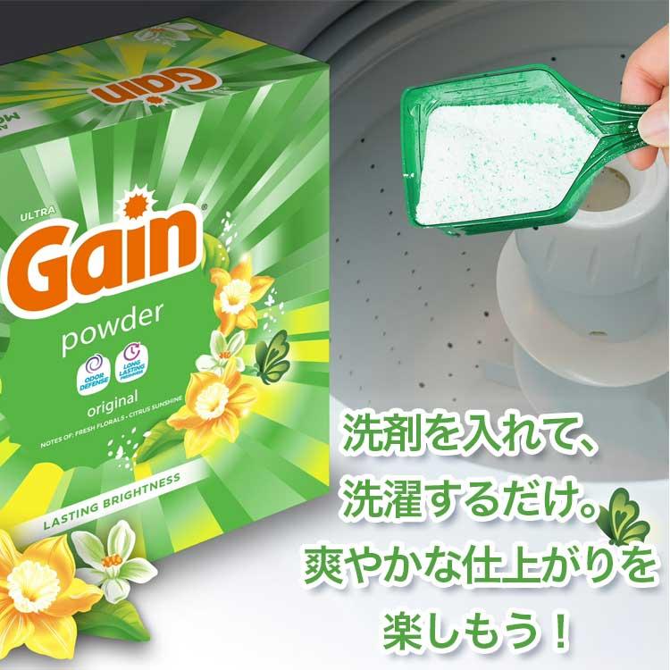 洗濯洗剤 衣類用洗剤 Gain ゲイン 洗濯洗剤 粉末 オリジナル 2.34kg 82oz 89回分 アメリカ製 粉洗剤 輸入 正 | ゲイン | 01
