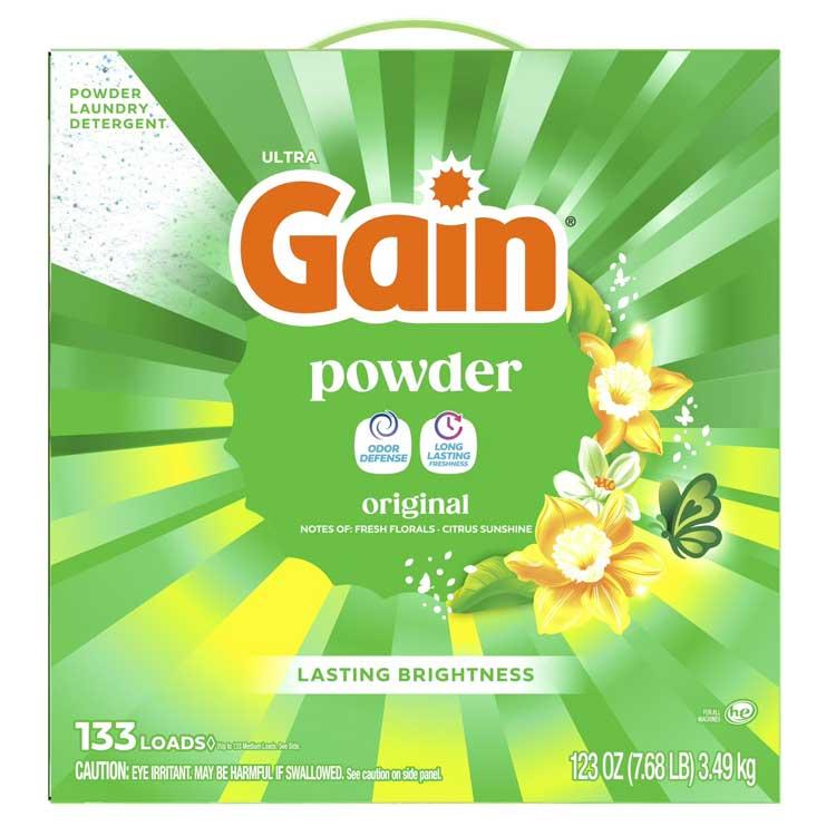 洗濯洗剤 衣類用洗剤 Gain ゲイン 洗濯洗剤 粉末 オリジナル 3.49kg 123oz 133回分 アメリカ製 粉洗剤 輸入 | ゲイン