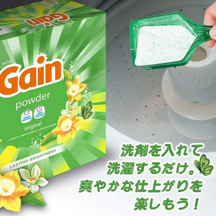 洗濯洗剤 衣類用洗剤 Gain ゲイン 洗濯洗剤 粉末 オリジナル 3.49kg 123oz 133回分 アメリカ製 粉洗剤 輸入 | ゲイン | 01