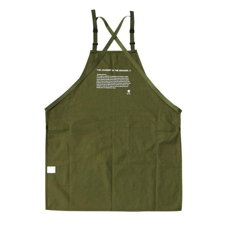 エプロン GARDEN APRON ガーデンエプロン（カーキ） 幅69x高さ82cm コットン製 胸当てエプロン ガーデニング 園｜colour｜08