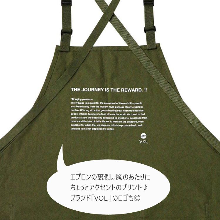 エプロン GARDEN APRON ガーデンエプロン（カーキ） 幅69x高さ82cm コットン製 胸当てエプロン ガーデニング 園｜colour｜09