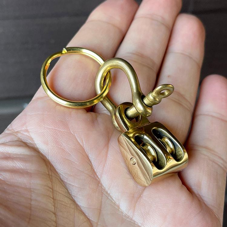 DETAIL（ディテール） Brass Pulley Key Holder 真鍮製 プーリー