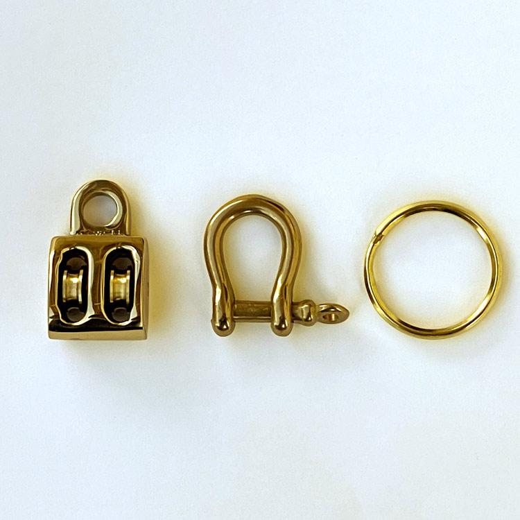 DETAIL（ディテール） Brass Pulley Key Holder 真鍮製 プーリー