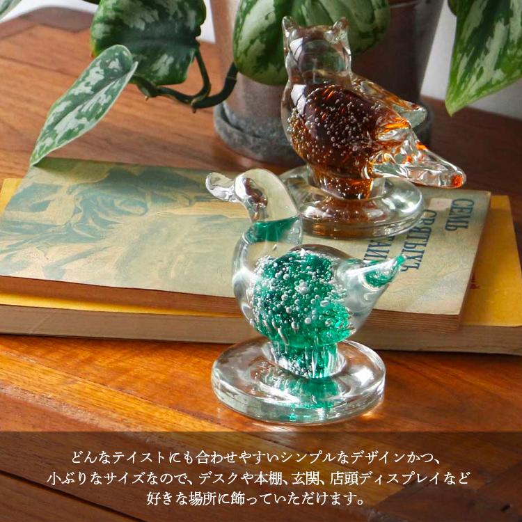 DETAIL 置物 グラスオブジェ ダック 高さ10cm ガラス製 オブジェ DETAIL 置物 グラスオブジェ ダック 高さ10cm ガラス製 オブジェ