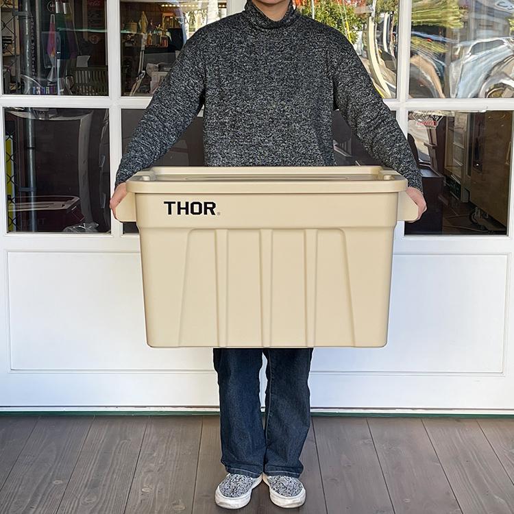 収納BOX THOR LARGE TOTE DC 75L コヨーテ フタ付き スクエア 収納 コンテナ 大容量 人気 TRUST｜colour｜07