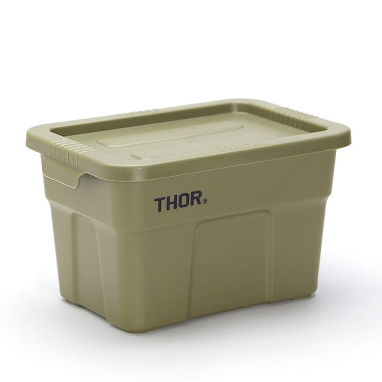 収納BOX THOR MINI TOTE DC ミニトート オリーブ フタ付き スクエア 収納 コンテナ 小物入れ｜colour｜06