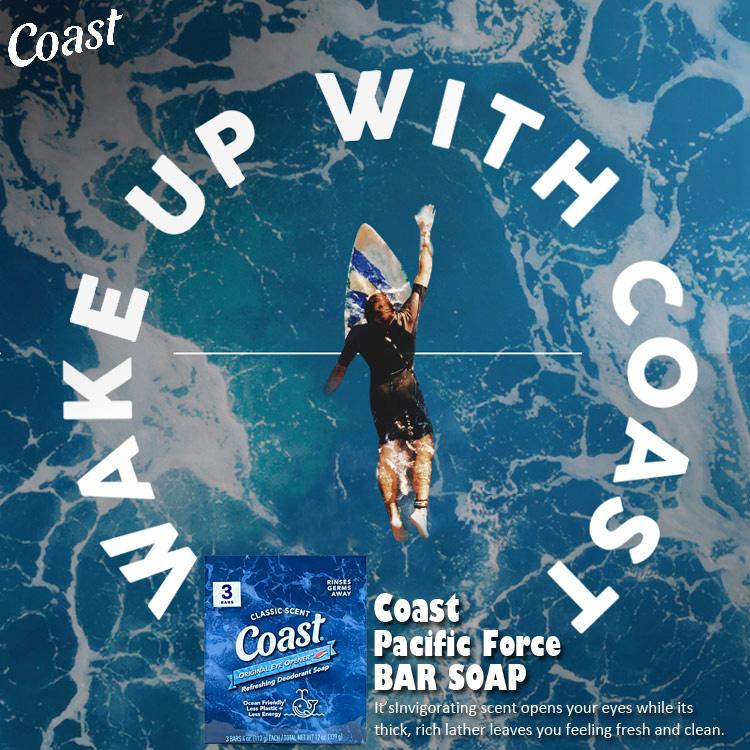 Coast 固形石鹸 アルゲマリン LUX バウンシア デオコ ビオレU Coast（コースト） 石鹸 パシフィックフォース クラシックの香り 113g