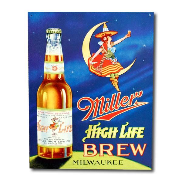 ブリキ看板 ミラービール （BREW ）#978 アメリカ雑貨 アメリカン雑貨 