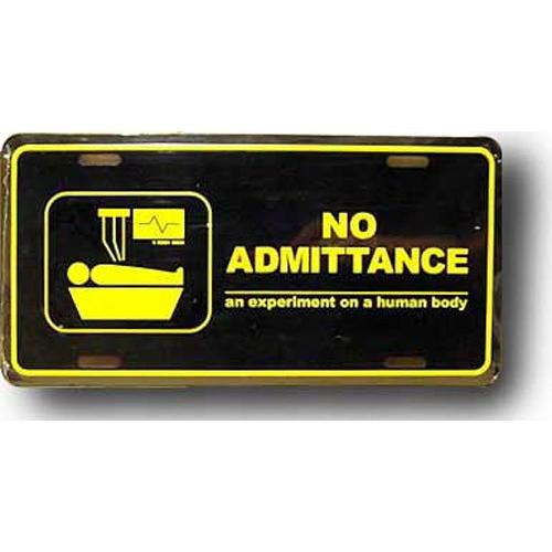 CMプレート No Admittance  看板 ナンバープレート型 インテリア アメリカ雑貨 アメリカン雑貨 | ブランド登録なし