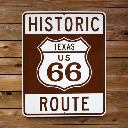 トラフィックサイン HISTORIC ROUTE66(TEXAS) （ヒストリック ルート66