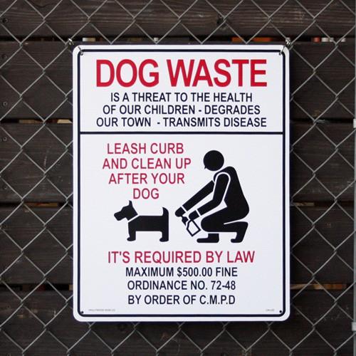プラスチックメッセージサインボード 品質満点！ Ｌサイズ DOG WASTE CA-L02 犬の後始末を 店舗装飾 案内看板 ギフト プレゼント ご褒美