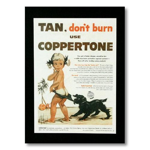 ポイント10倍 ハワイアンポスター ハワイアンシリーズ Tan Don 039 T Burn Use Coppertone コパトーン 縦 H 17 Supplystudies Com