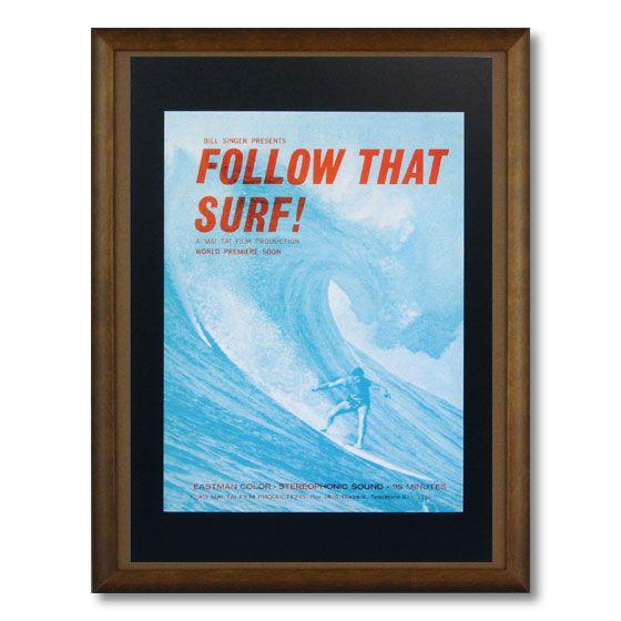 サーフムービーポスター L-23 「FOLLOW THAT SURF!」 サイズ：28.5 