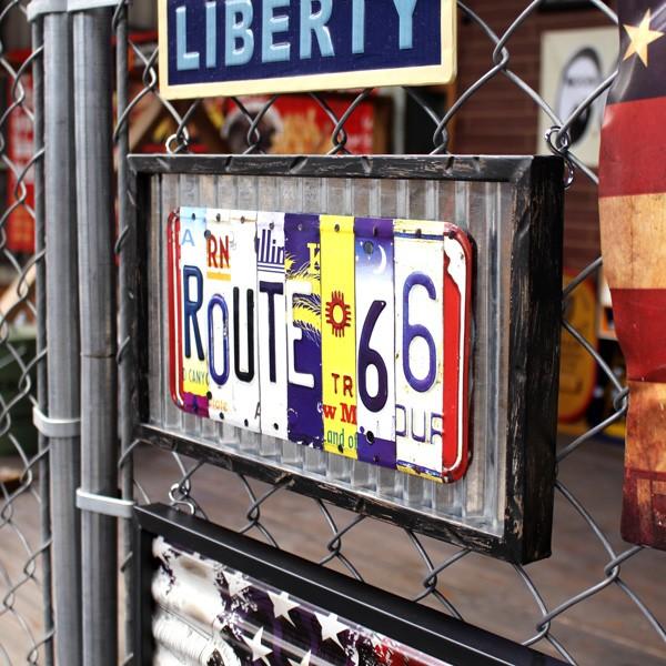 コルゲイテッドプレート フレーム Route66 （#20507 ） アメリカ雑貨 アメリカン雑貨 | ブランド登録なし | 03