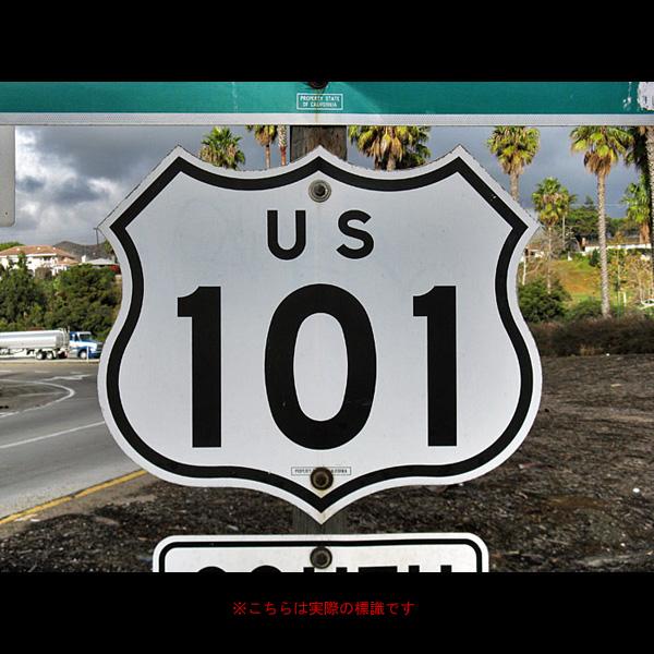 アメリカの道路標識 「U.S.Route 101」ルート66 アメリカ製 看板 トラフィックサイン インテリア ガレージング 店舗 | ブランド登録なし | 04
