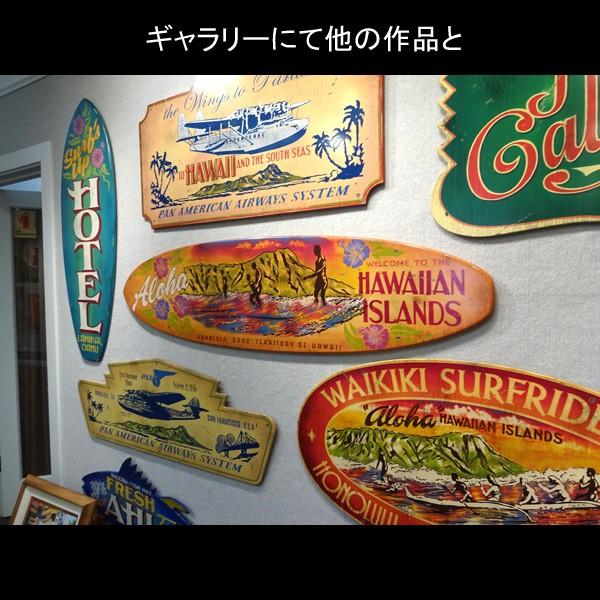 ハワイ ヴィンテージ看板【スティーブン・ネイル作】 スティーブン ネイル作品 ヴィンテージハワイアンサイン 「Aloha