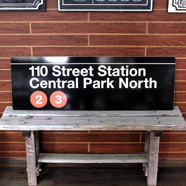 ニューヨーク地下鉄の案内標識 Lサイズ 「Central Park」 SW-4-L 縦30.5×横91.5cm New York | ブランド登録なし