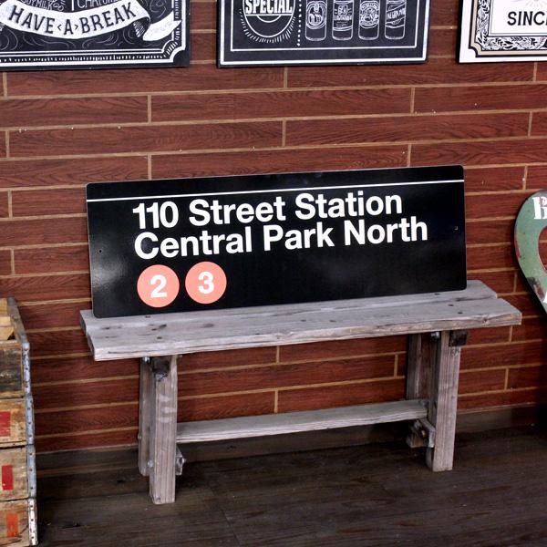 ニューヨーク地下鉄の案内標識 Lサイズ 「Central Park」 SW-4-L 縦30.5×横91.5cm New York | ブランド登録なし | 02