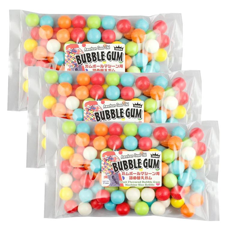 ガム 詰め替え 美味しい CROWN ガムボールマシーン用詰替えガム 21mm玉