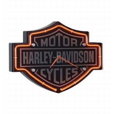 HARLEY-DAVIDSON ハーレーダビッドソン Etched B&S ネオンクロック HDL