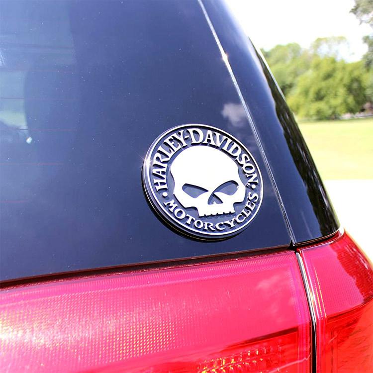 ステッカー ハーレーダビッドソン エンブレムデカール Welly G Skull エンボス CG9113 プラスチック製 Harl | Harley Davidson | 01