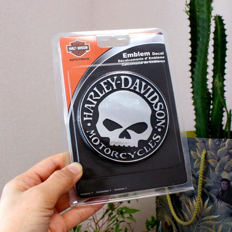 ステッカー ハーレーダビッドソン エンブレムデカール Welly G Skull エンボス CG9113 プラスチック製 Harl | Harley Davidson | 04