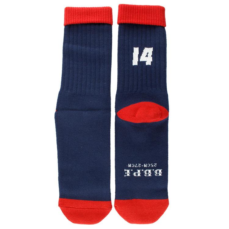 靴下S-SOCKS #14 ネイビー 幅7.5×高さ38cm コットン / アクリル製 クルー スポーツ ソックス 日本製 メンズ｜colour