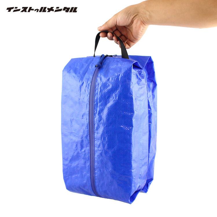 トラベルポーチ Lサイズ ブルー 大きめ おしゃれ パッキング アウトドア 旅行 インストゥルメンタル TRAVEL POUCH | ブランド登録なし | 01